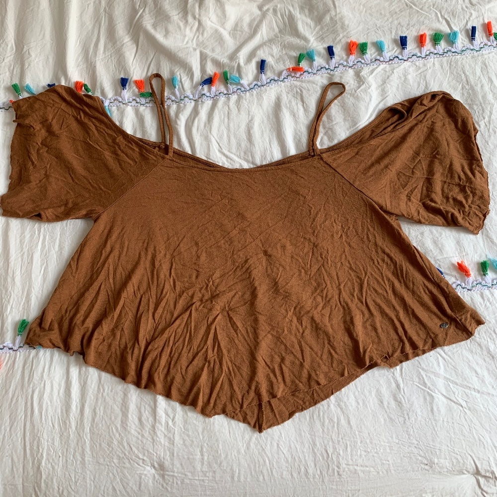 American Eagle Soft & Sexy Cold Shoulder Top